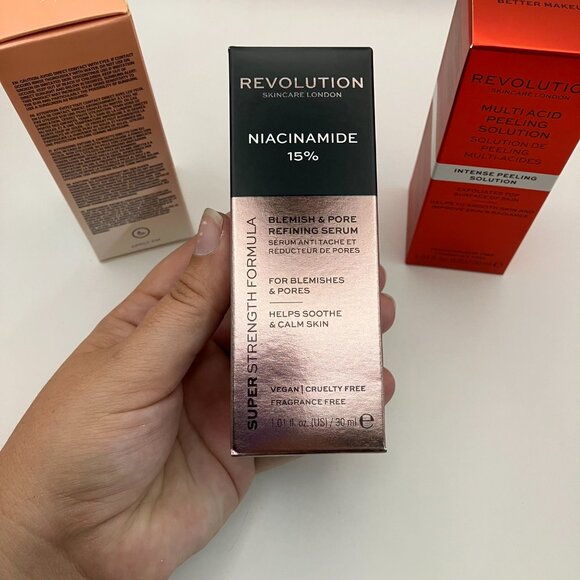 Revolution Skincare Serums Set Glycolic, Niacinamide & Multi Acid Peel 30ml 3set - Picture 7 of 12